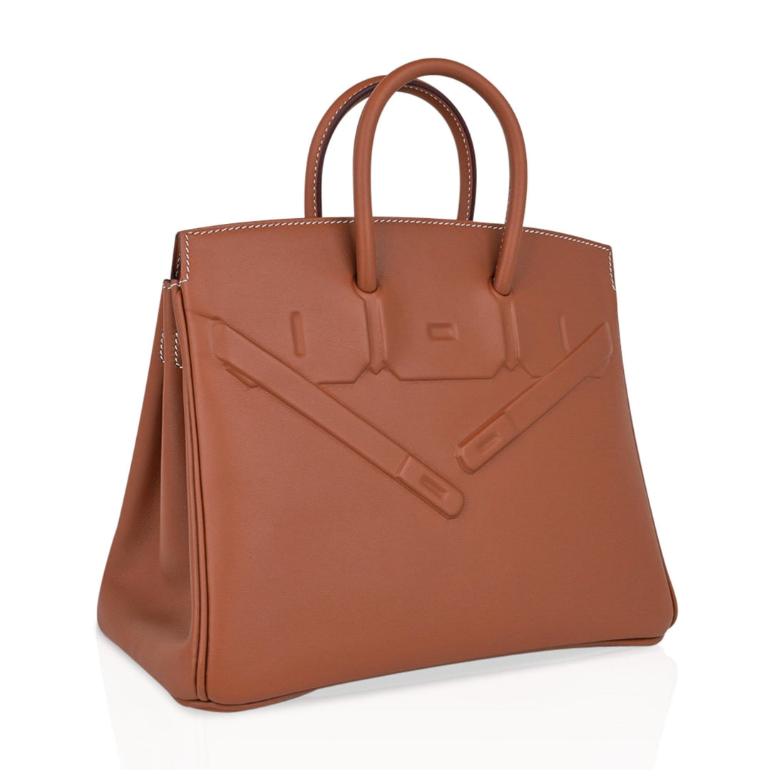 Top quality Hermes Shadow Birkin 25 Bag Gold Evercalf Limited Edition