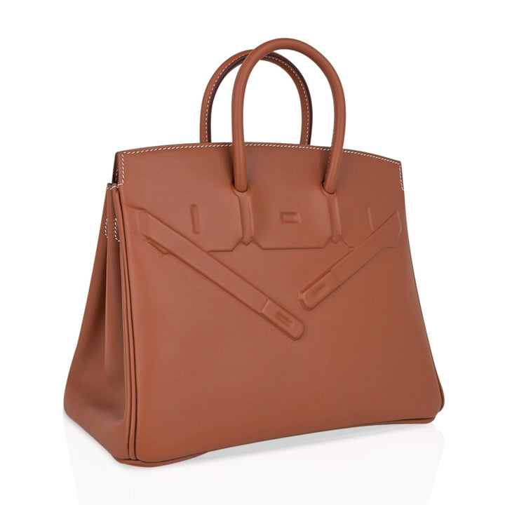 Top quality Hermes Shadow Birkin 25 Bag Gold Evercalf Limited Edition