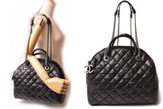 Top Quality Chanel Leather 2way Shoulder/Chain Tote Bag