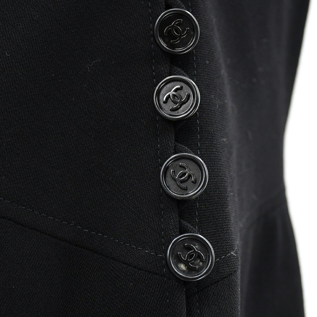 Top Quality Chanel Spring 1997 flared button-up dress #40