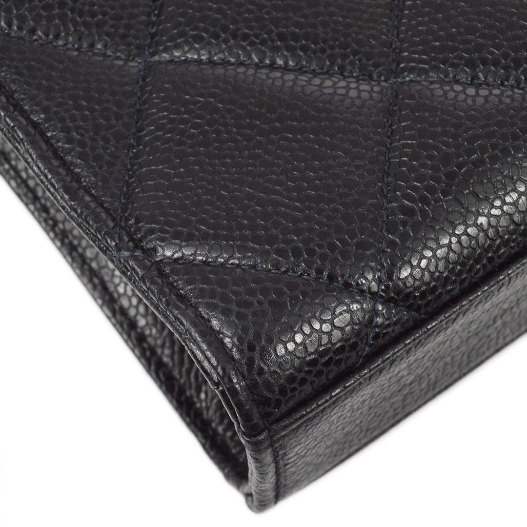 Top Quality Chanel Black Caviar Briefcase Business Handbag