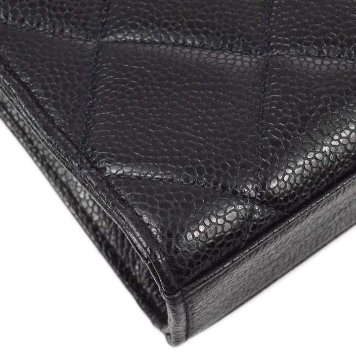Top Quality Chanel Black Caviar Briefcase Business Handbag