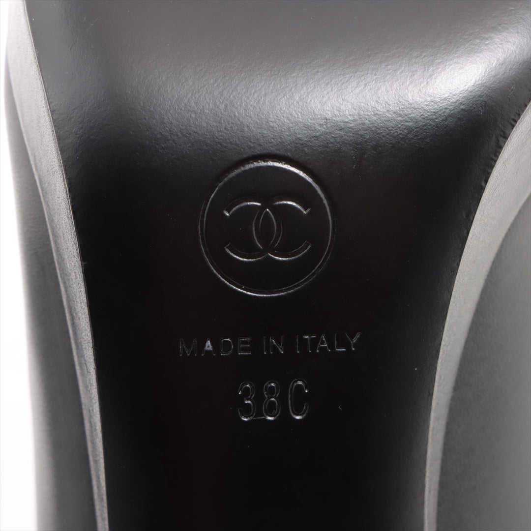 Top Quality Chanel Coco Leather Pump 38C  Black X Grey G30389