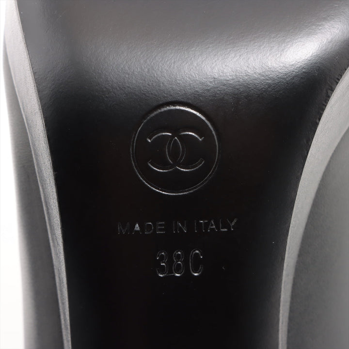 Top Quality Chanel Coco Leather Pump 38C  Black X Grey G30389