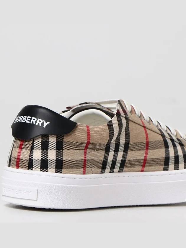 Top Quality Burberry Vintage Check Cotton Low Top Sneakers Beige