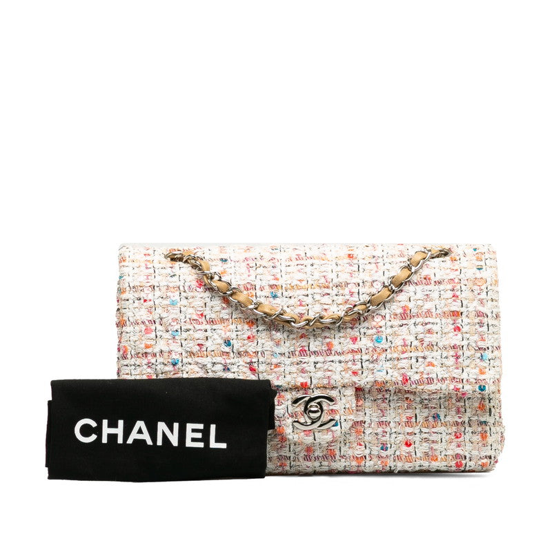 Top Quality Chanel Coco  Chain Shoulder Bag White Multicolor Tweed  Chanel