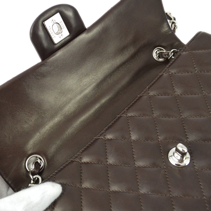 Top Quality Chanel Brown Lambskin East West Shoulder Bag