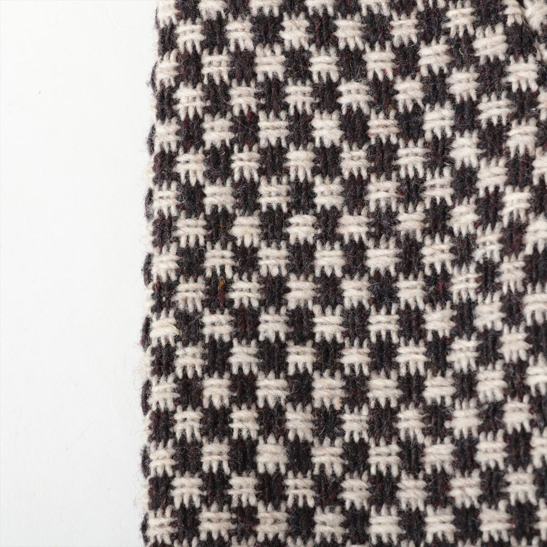 Top Quality Chanel Coconut Button 95A Wool  Silk Coat 44  Beige √ó Brown P05266 TWIDE