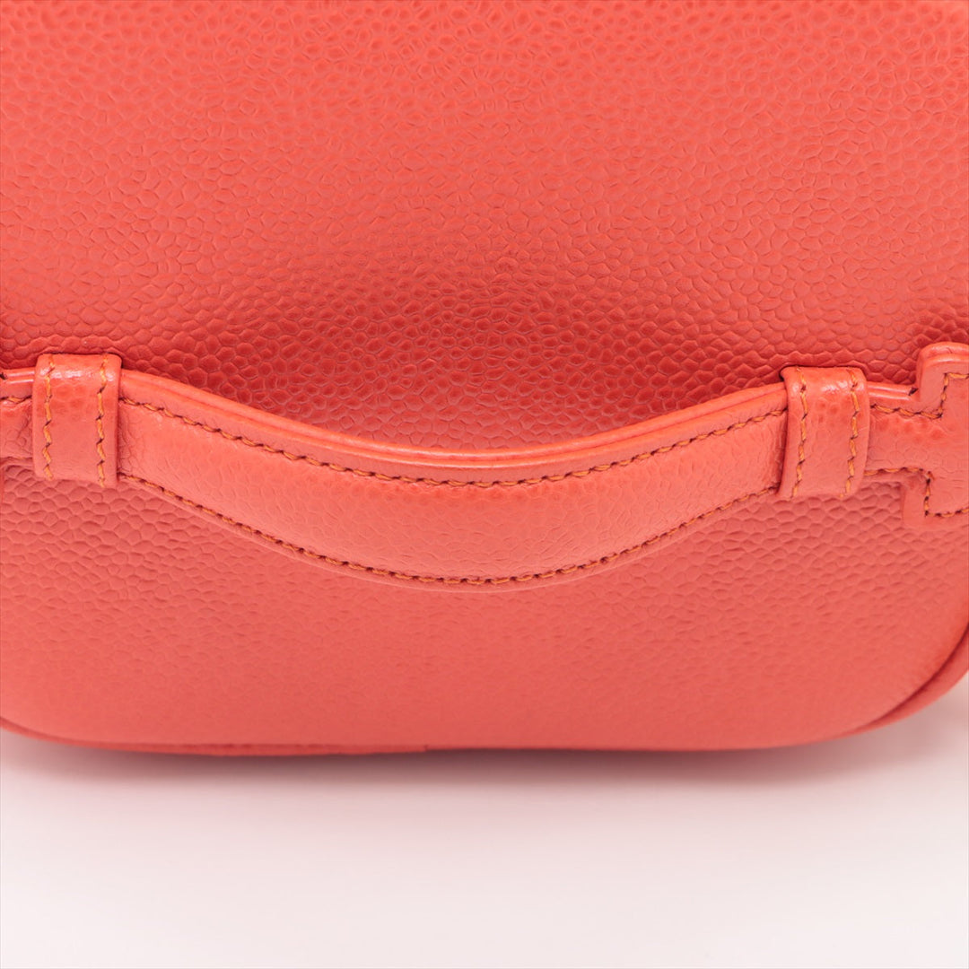 Top Quality Chanel Vanity Bag in Caviar Leather Orange