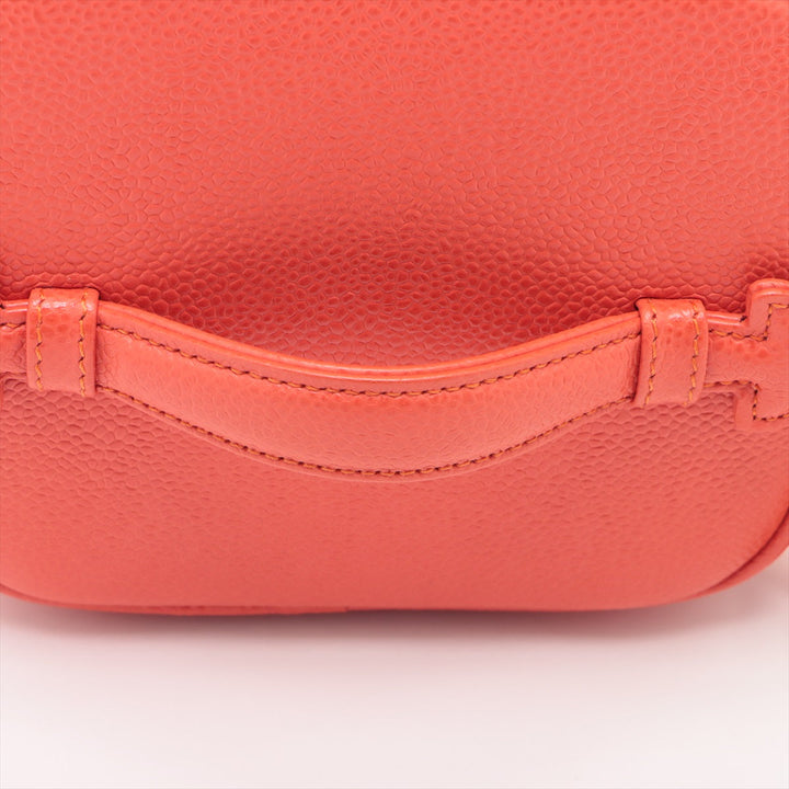 Top Quality Chanel Vanity Bag in Caviar Leather Orange