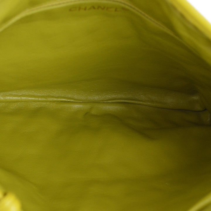 Top Quality Chanel Green Lambskin Braided Shoulder Bag