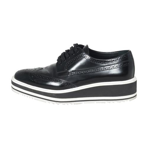 Prada Platform Leather Oxfords