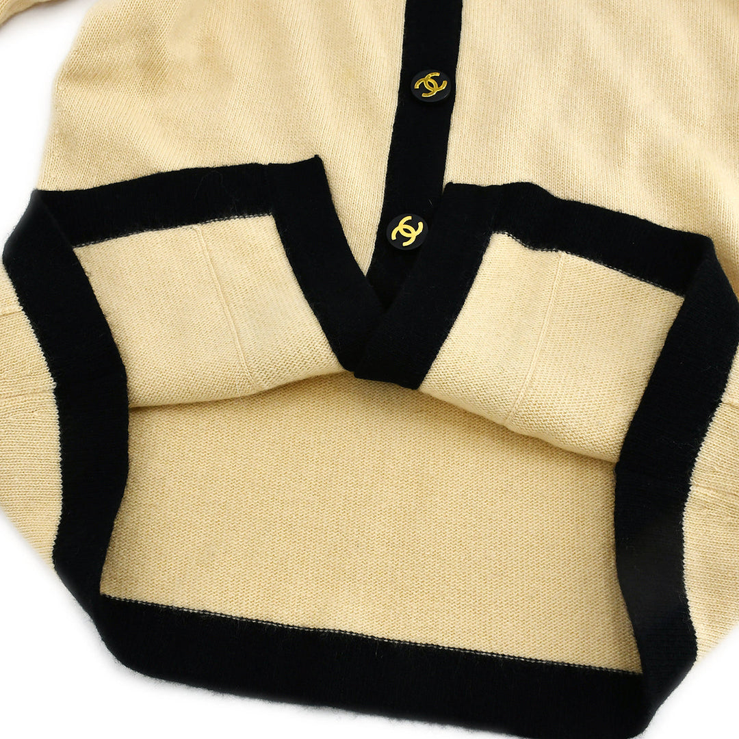 Top Quality Chanel Short Sleeve Cardigan Ivory