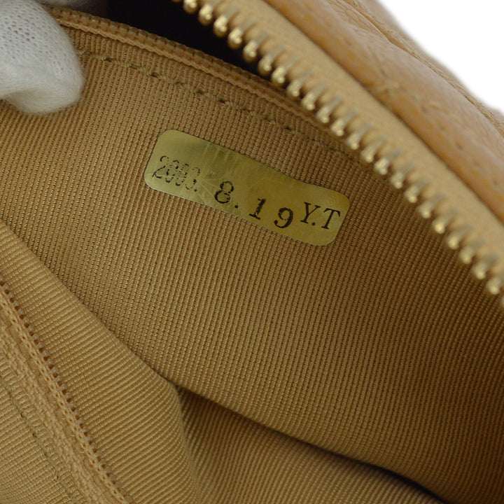 Top Quality Chanel Beige Caviar Hobo Chain Handbag