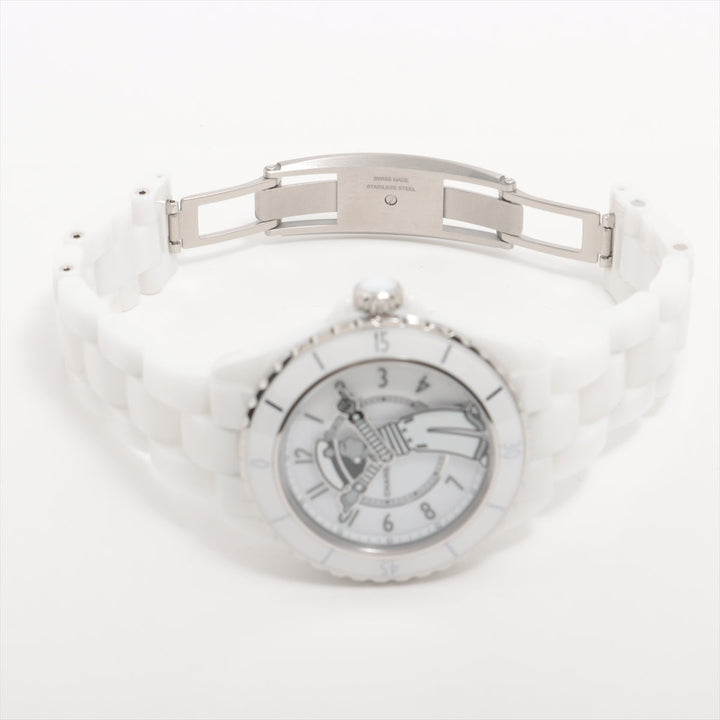 Top Quality Chanel Mademoiselle J12 Lapauza H7481 SSCE AT White