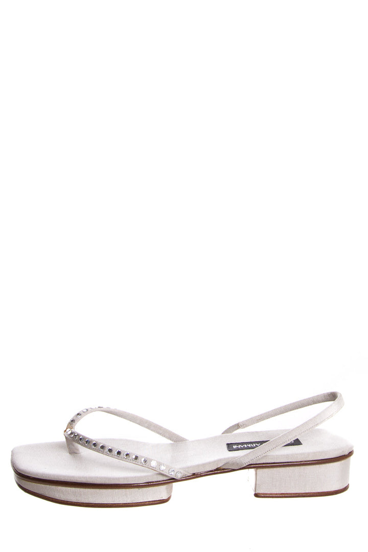 Giorgio Armani Gray Sandals SZ 36