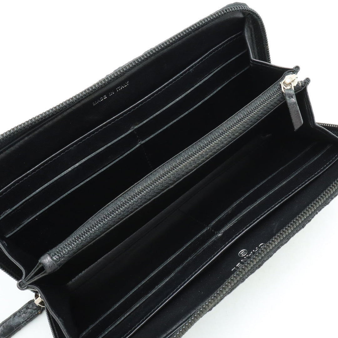 Top Quality Chanel MATRACE COCOMARK ROUND Long Wallet  TWID LEADER BLACK BLACK SILVER A50097 BLUMIN BLUMIN MARKET SHOP