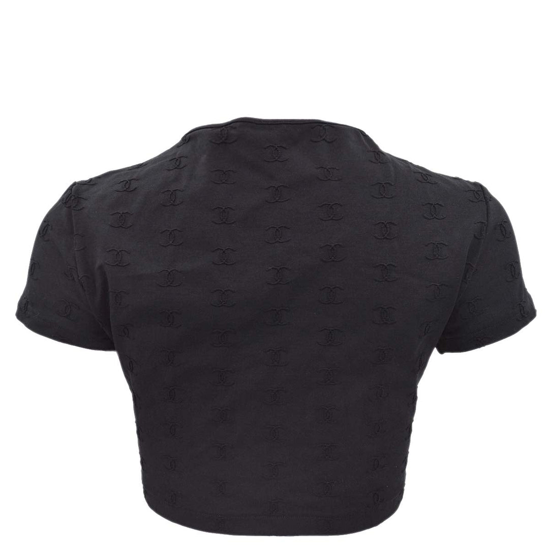 Top Quality Chanel 1997 Spring CC logo-embroidered cropped T-shirt #42