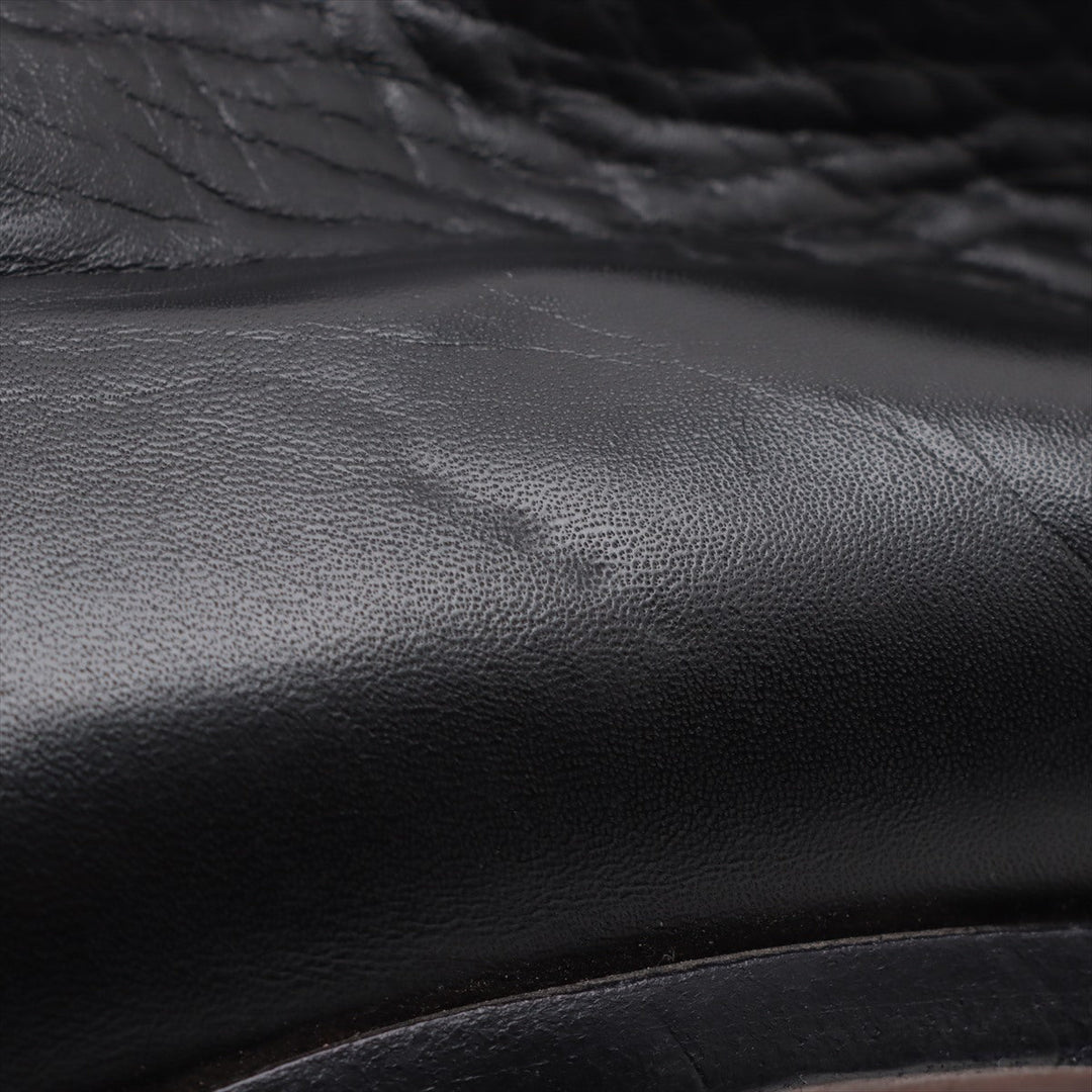Top Quality Chanel Coco Leather Long Boots 36  Black G27808 Lift