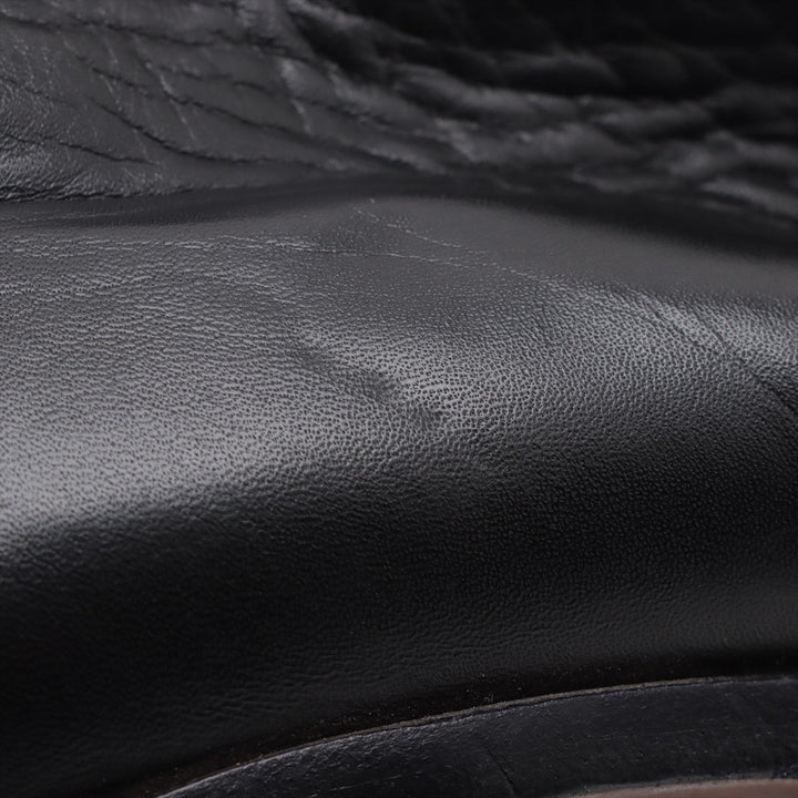 Top Quality Chanel Coco Leather Long Boots 36  Black G27808 Lift