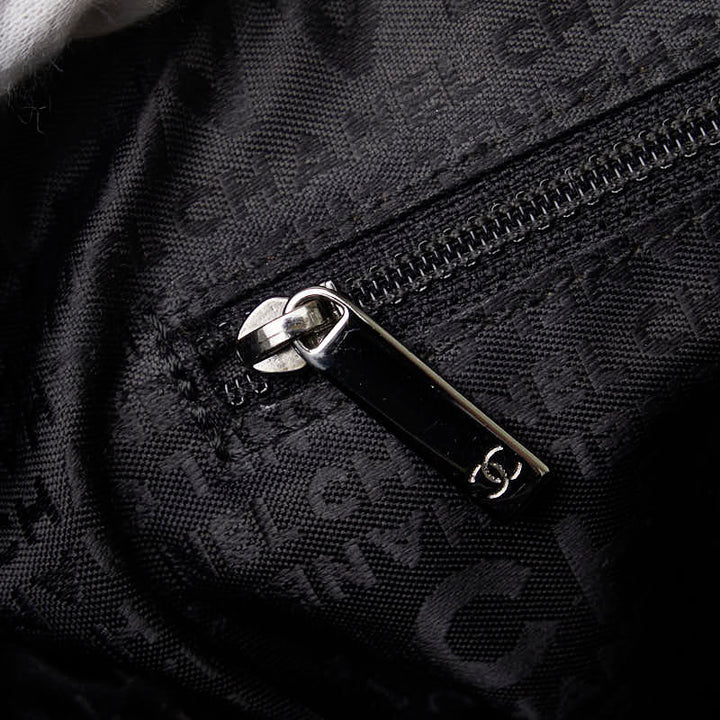 Top Quality Chanel Chocolate Bar Logo Mini Boston Bag Handbag Black Caviar S  CHANEL