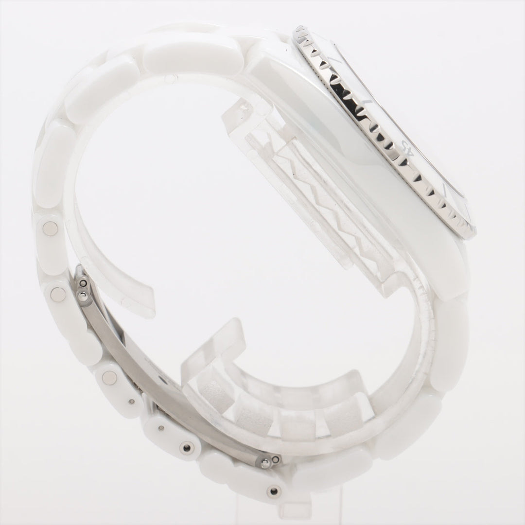 Top Quality Chanel Mademoiselle J12 Lapauza H7481 SSCE AT White