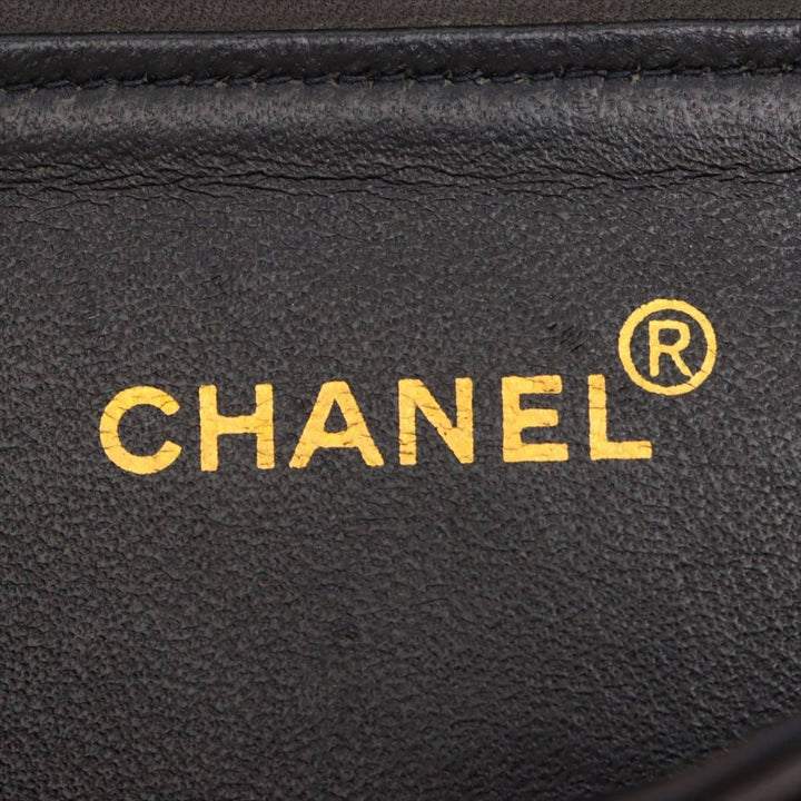 Top Quality Chanel Vintage Double Flap Shoulder Bag in Lambskin Black