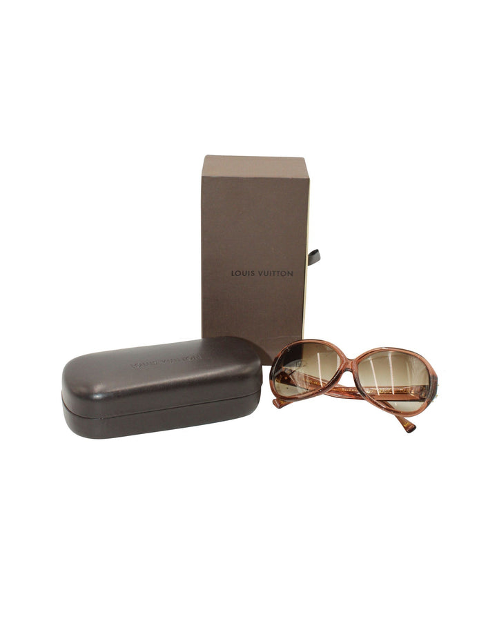 Louis Vuitton Oversized Soupcon Sunglasses in Brown Acetate