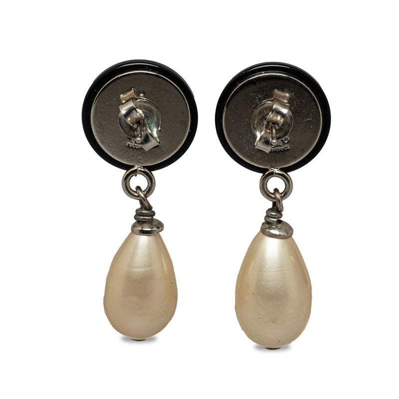 Top Quality Chanel Coco Swing Pearl Pierce Black Pearl Metal Line Stone  Chanel