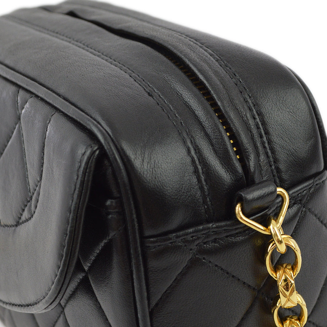 Top Quality Chanel Black Lambskin Camera Bag Mini