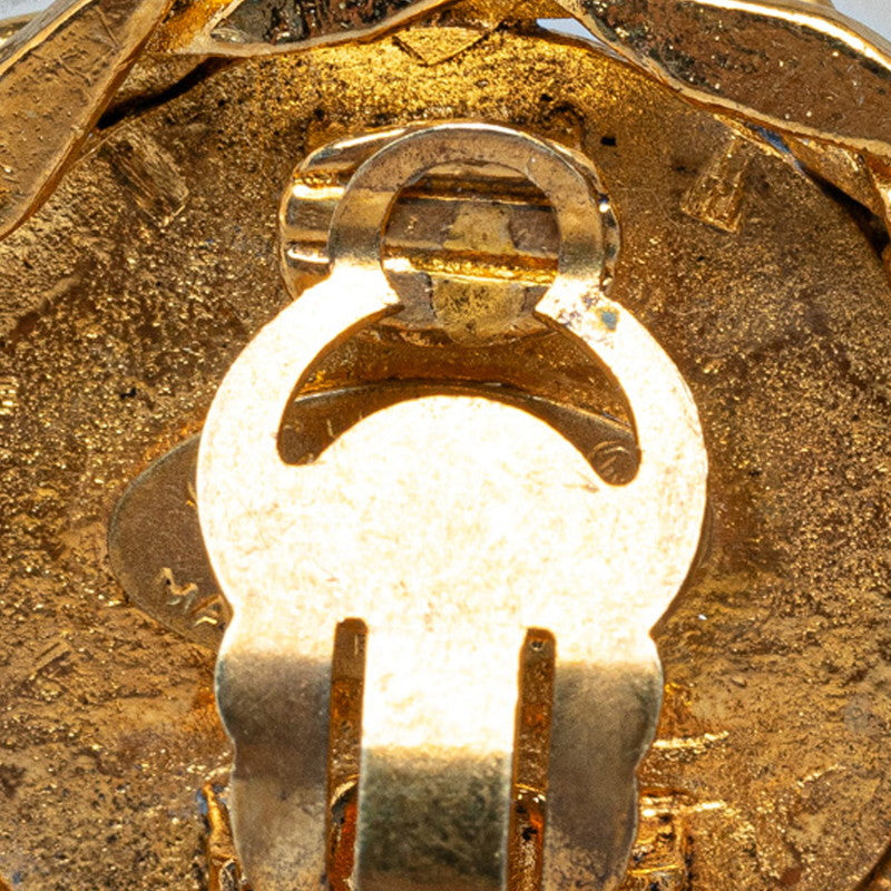 Top Quality Chanel Vintage Coco Earring G  Line Stone  Chanel