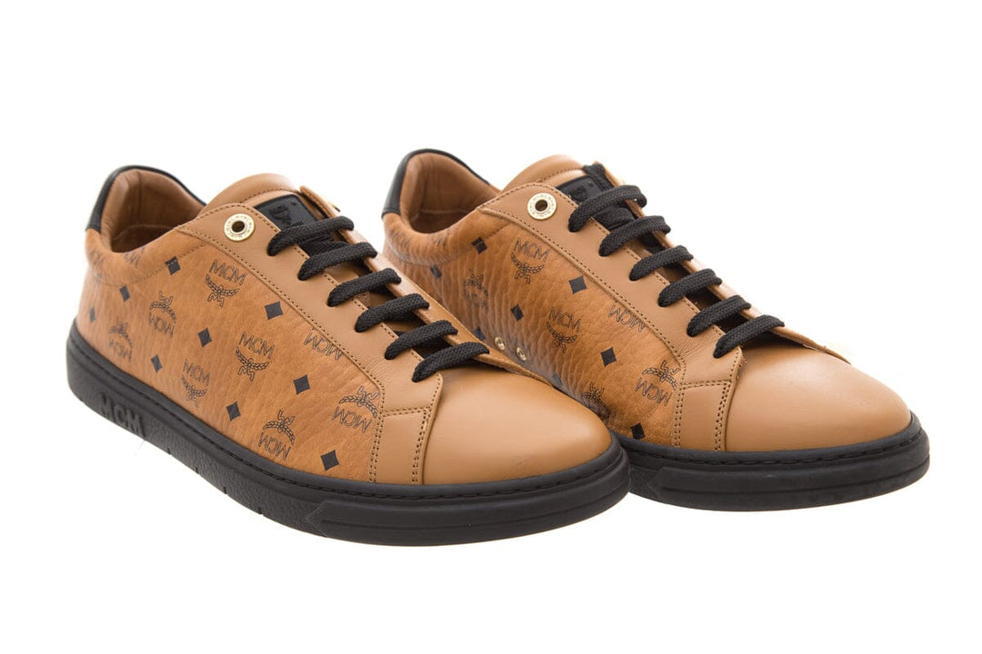 MCM Monogram Leather Sneakers SZ 41