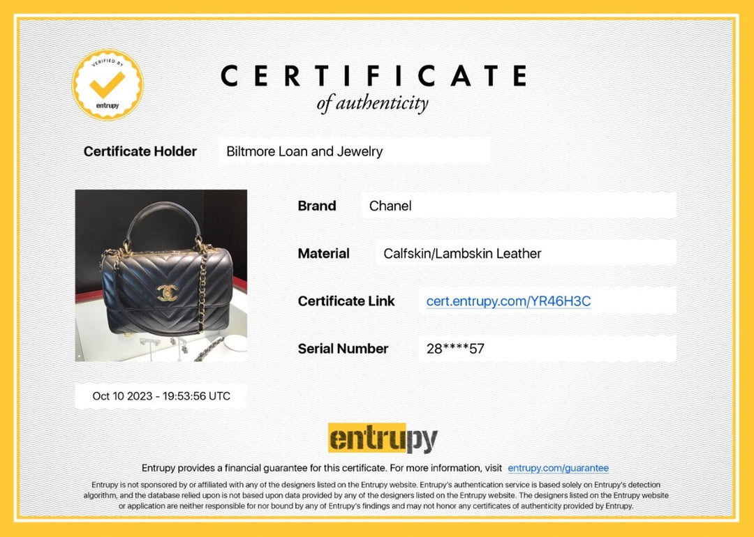 Top Quality Chanel Black Trendy CC Chevron Top Handle Flap Bag