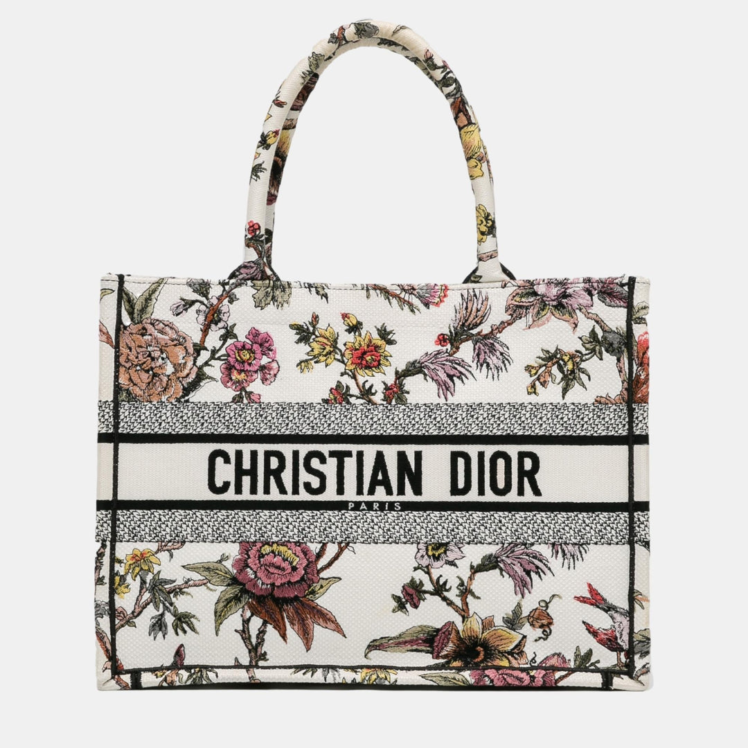 Top quality Dior White Medium Jardin Botanique Book Tote
