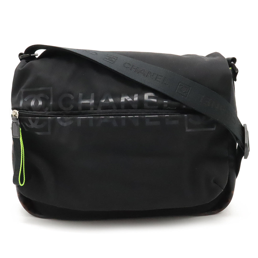 Top Quality Chanel Top Quality Chanel SPORTS LINE COCOMARK SHOLDER BAG NYLON LAVER BLACK BLACK NEON YELLOW A26709 BLUMIN BLUMIN SHOP