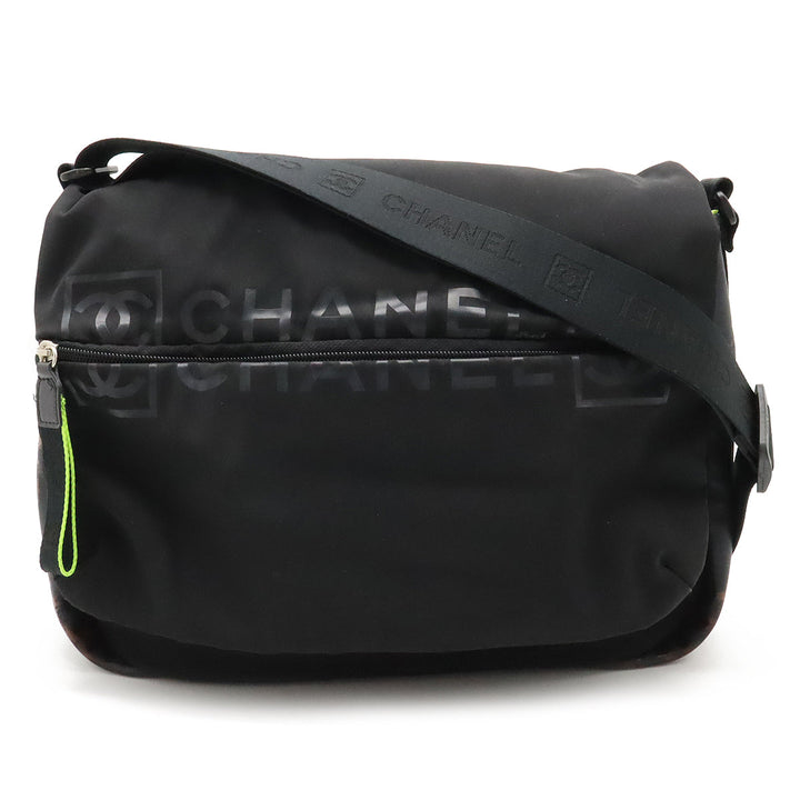 Top Quality Chanel Top Quality Chanel SPORTS LINE COCOMARK SHOLDER BAG NYLON LAVER BLACK BLACK NEON YELLOW A26709 BLUMIN BLUMIN SHOP