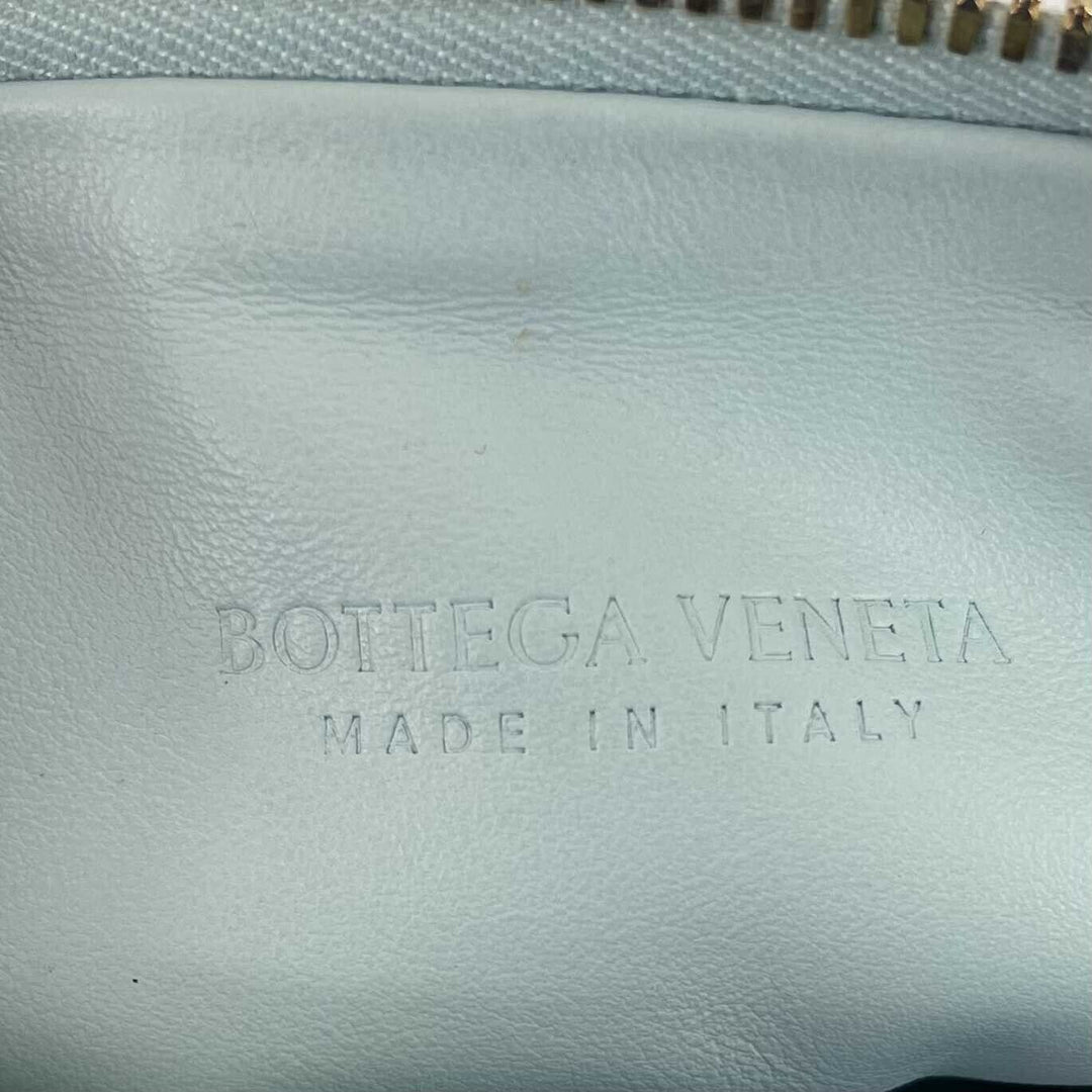 Bottega veneta - Mini Jodie Knotted Leather Washed Teal Blue Teen - Brand New