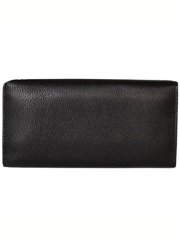 Burberry WoMen's D Ring Leather Long Wallet Black