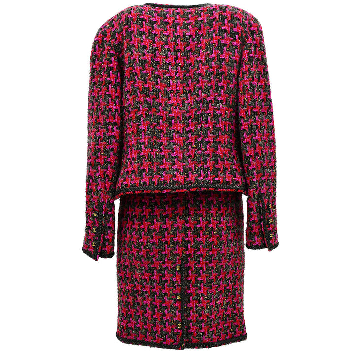 Top Quality Chanel Setup Suit Jacket Skirt Black
