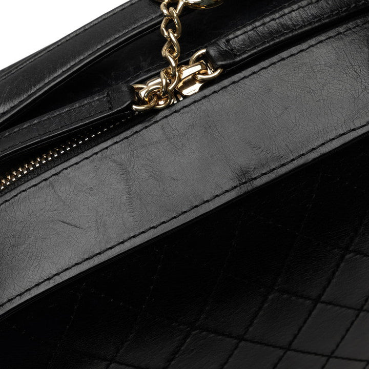 Top Quality Chanel Bicolore Chain Handbag Black G Leather  Chanel