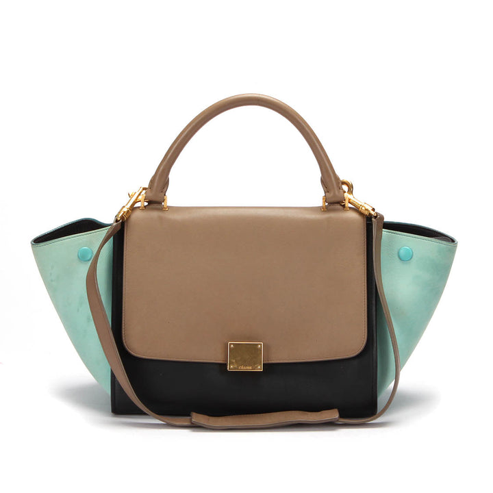 Celine Tri-Color Leather Trapeze