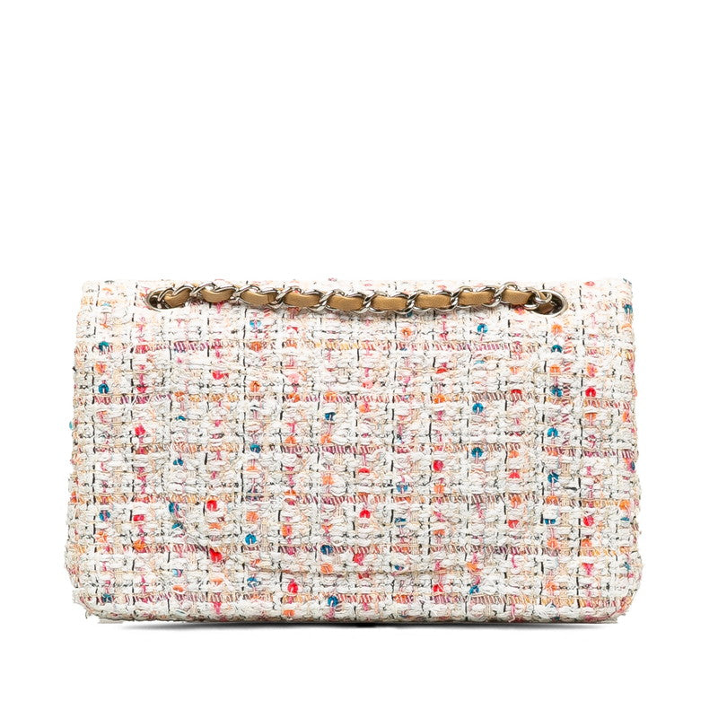 Top Quality Chanel Coco  Chain Shoulder Bag White Multicolor Tweed  Chanel
