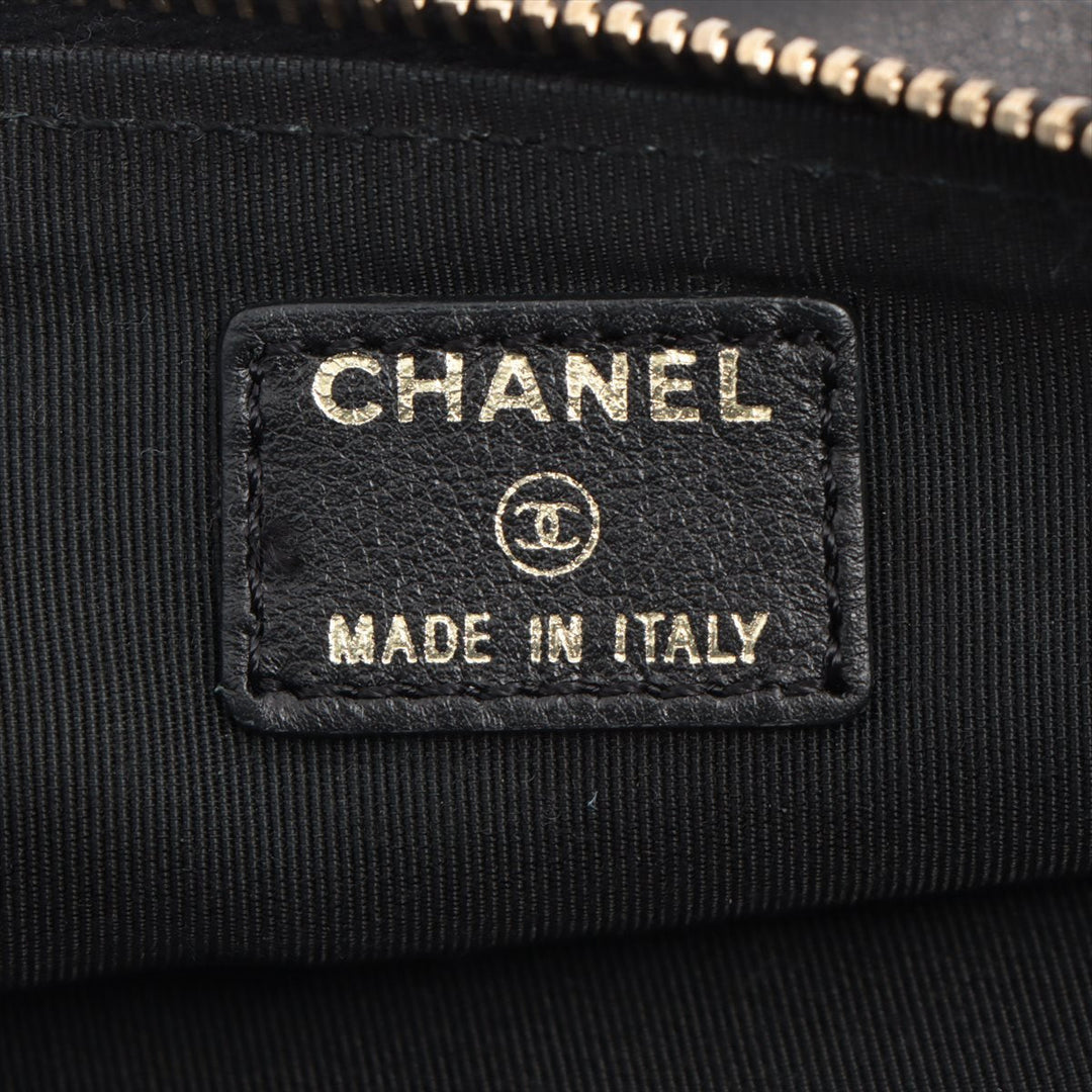 Top Quality Chanel Camelia kin Porch Black Gold  8th Floor