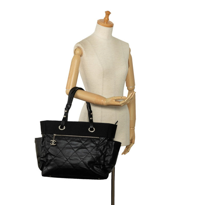 Top Quality Chanel COCOMARK PARIBIARITZ GM Tote BAG BLACK PVC LINKS LEADER LADY Top Quality Chanel SHOPPING MARKET SHOPPING CHANEL