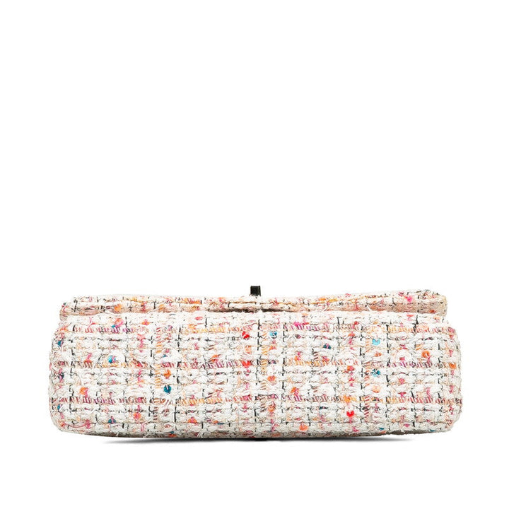 Top Quality Chanel Coco  Chain Shoulder Bag White Multicolor Tweed  Chanel