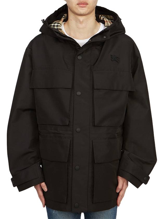 Burberry Patch Pocket Parka Black