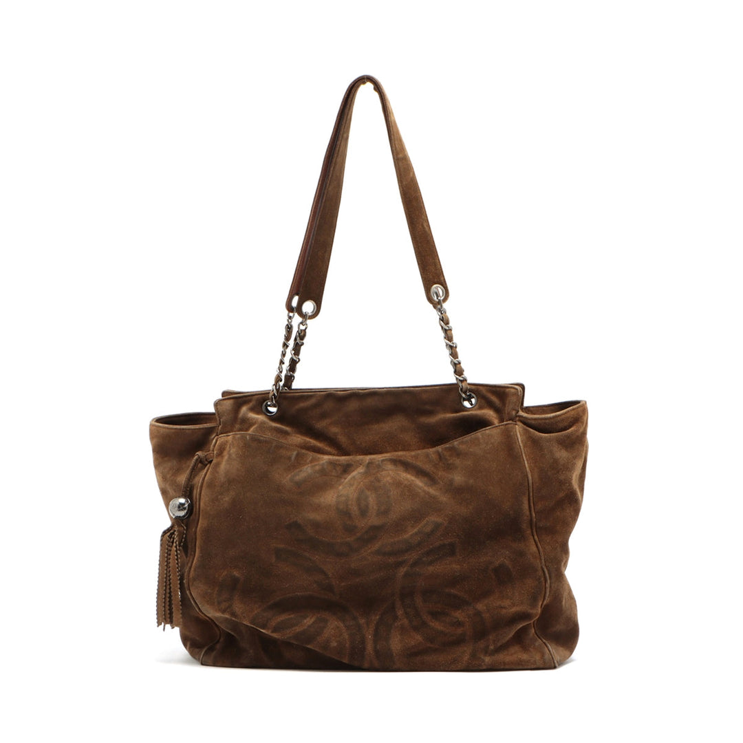 Top Quality Chanel Triple Coconut Shoulder Bag Brown Silver Gold  2nd