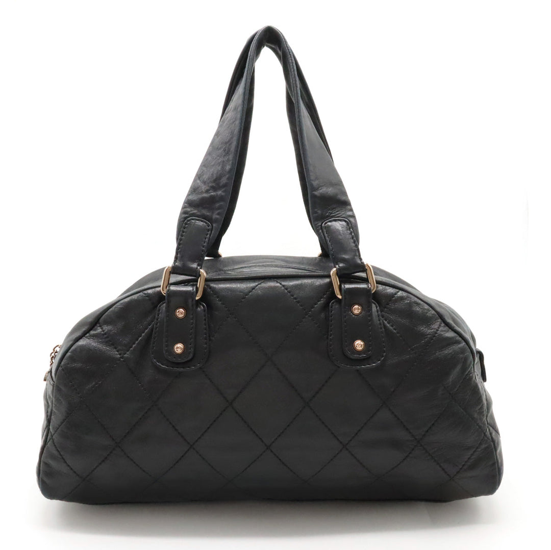 Top Quality Chanel Top Quality Chanel Cocomark Mini Boston  Bag Shoulder  Shoulder Tooth Black Black Black Blumin