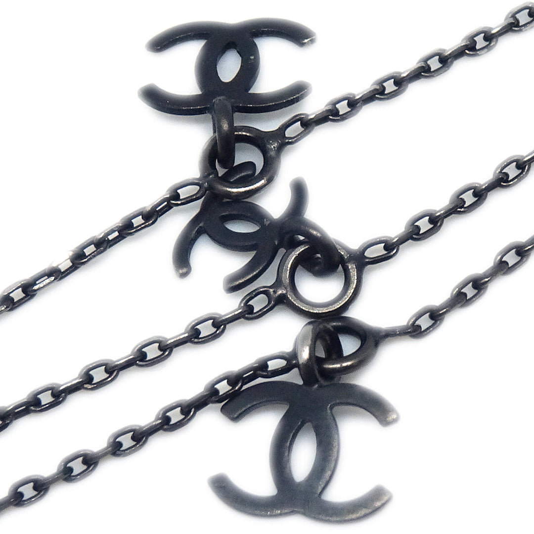Top Quality Chanel CC Chain Necklace Black 09P