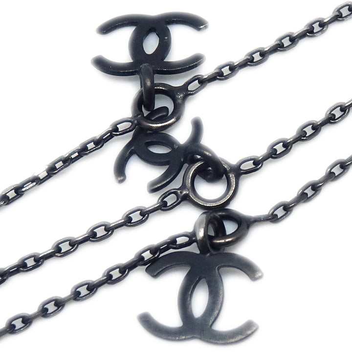Top Quality Chanel CC Chain Necklace Black 09P